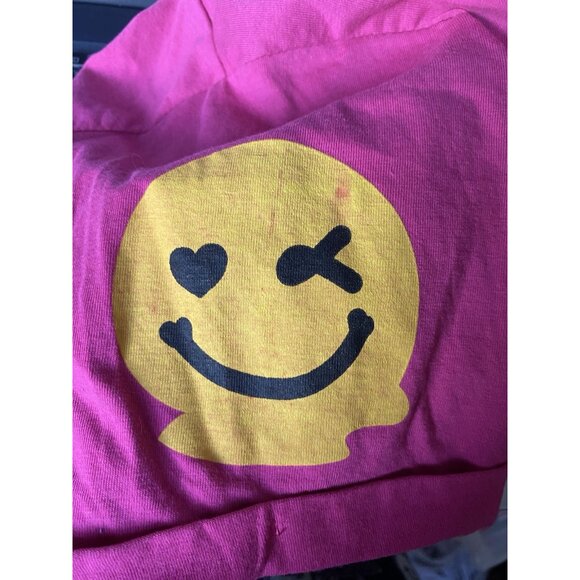 Womens On Fire Good Things Are Coming Large Pink Crop Top Tee - Picture 3 of 3